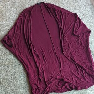 Elegant Burgundy Women's Cardigan